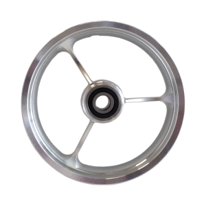 Jante alu 400×8 3 bâtons avec roulements S6204 2RS inox